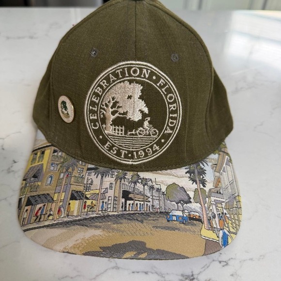 Disney Other - Vintage Disney Celebration Florida Hat Cap Disney World Resort Est 1994 pin